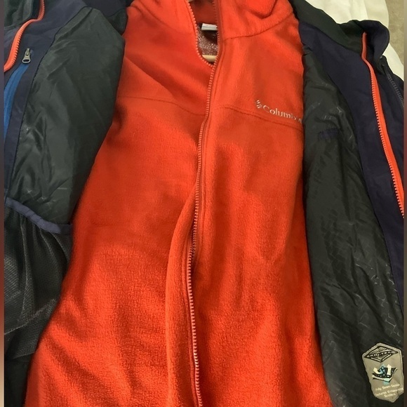 Columbia Large Sportswear Omni-Tech Heavy Ski Coat With Fleece Jacket Lining - Picture 4 of 11